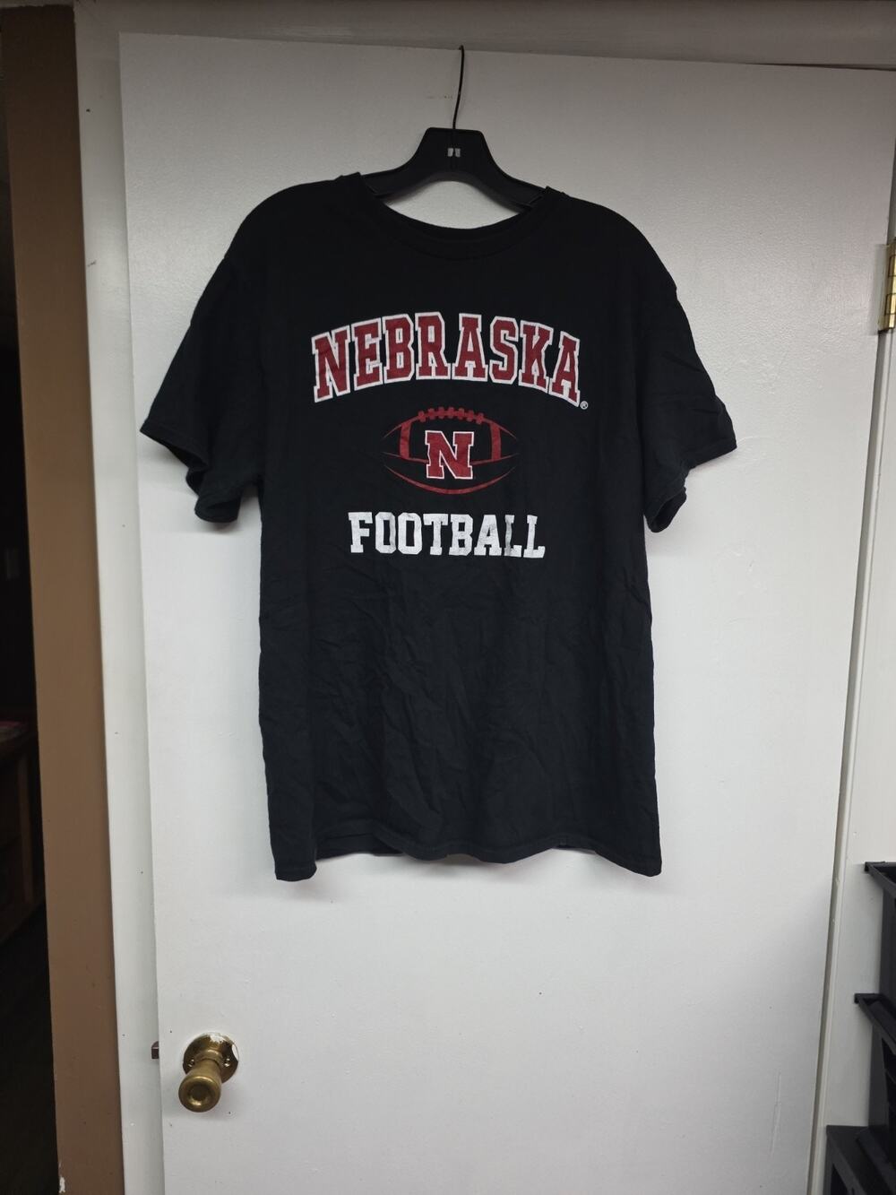 Nebraska Football Black Tshirt Size L